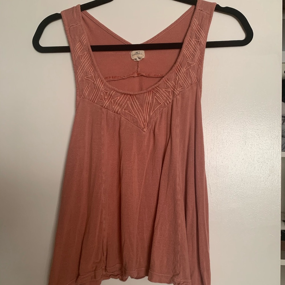 Orange Knit Tank Top